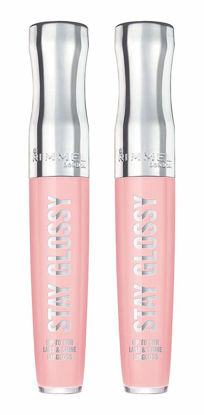 Picture of Rimmel Stay Glossy 6HR Lip Gloss, Sundae Best, 0.18 Fl Oz (Pack of 2)