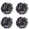 Picture of 4 Pieces Shower Puff Exfoliating Bath Sponge 60g/pcs Mesh Pouf Bath Loofahs Black Body Wash Sponges Scrubber for Bathing