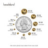 Picture of beadsland Flat Back Crystal Rhinestones Round Gems, Lt Colorado Topaz (2.3-2.5mm) SS8/1440pcs