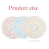 Picture of Waterproof Shower Caps, 3 Pcs Plastic Reusable Shower Caps Elastic Band Bath Caps for Women Ladies Spa Salon