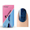 Picture of Vishine Soak Off UV LED Gel Polish Lacquer Nail Art Manicure Varnish Cendre Blue with Blue Sequins 1486