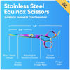 Picture of Equinox Professional Hair Scissors - Hair Cutting Scissors Professional - 6.5” Overall Length - Razor Edge Barber Scissors for Men and Women - Premium Shears For Salon (Rainbow)