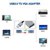 Picture of KUPOISHE USB to VGA Adapter for Monitor Mac OS Windows 11/10 / 8, VGA to USB3.0 HDMI Converter for Laptop MacBook pro, USB3 VGA Cable Multiple Monitors for Desktop PC TV.