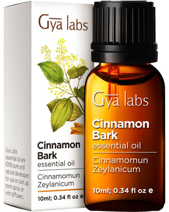 Picture of Gya Labs Cinnamon Bark Essential Oil (10ml) - Spicy, Sweet Scent
