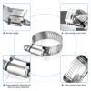 Picture of TICONN 20PCS Hose Clamp Set - 3/4''-1-1/4'' 304 Stainless Steel Worm Gear Hose Clamps for Pipe, Intercooler, Plumbing, Tube and Fuel Line