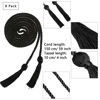 Picture of Trounistro 8 Pieces Graduation Cords Yarn Honor Cords with Tassel for College Graduation Students (Black)