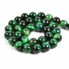 Picture of Nancybeads 45pcs 8mm Natural Green Tiger's Eye Gemstone Round Spacer Loose Stone Beads for Jewelry Making 15.5" 1 Strand (Green Tiger's Eye, 8mm 45Beads)