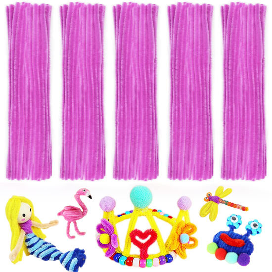 GetUSCart- Pipe Cleaners, Pipe Cleaners Craft, Arts and Crafts, Crafts,  Craft Supplies, Art Supplies (Purple)…