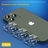 Picture of UniqueMe [3 Pack] Camera Lens Protector Compatible with iPhone 13 Pro 6.1" / 13 Pro Max 6.7" Tempered Glass,[Case Friendly][New version][Scratch-Resistant][Easy Installation] - Dark Green