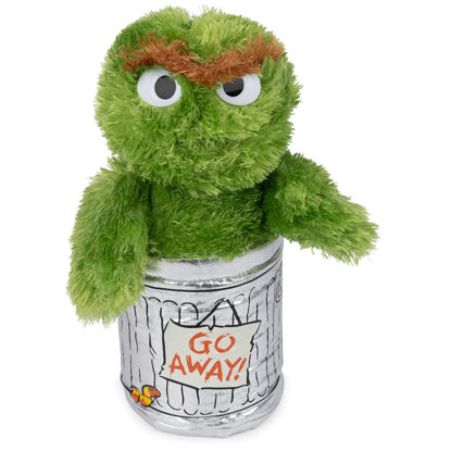 Picture of GUND Sesame Street Official Oscar The Grouch Muppet Plush, Premium Plush Toy for Ages 1 & Up, Green/Silver, 10”