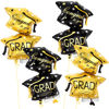 Picture of KatchOn, Black and Gold Graduation Cap Balloon - Large, 32 Inch | Congrats Grad Balloons Decorations | Graduation Balloons 2023, Graduation Hat Balloon 2023 for Graduation Decorations Class of 2023