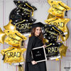 Picture of KatchOn, Black and Gold Graduation Cap Balloon - Large, 32 Inch | Congrats Grad Balloons Decorations | Graduation Balloons 2023, Graduation Hat Balloon 2023 for Graduation Decorations Class of 2023