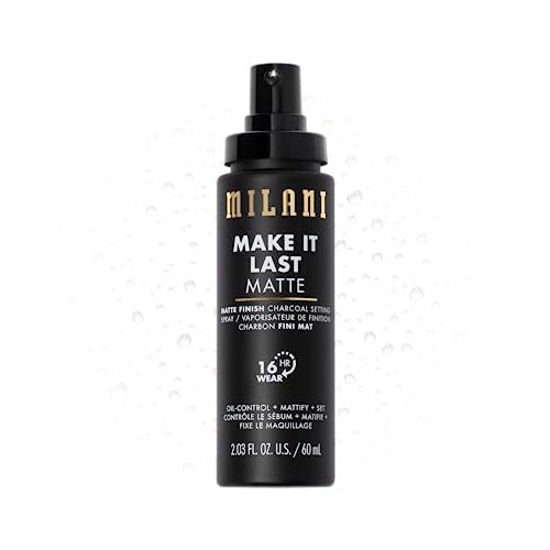 Picture of Milani Make it Last Charcoal Matte Setting Spray- (2.03 Fl. Oz.) Cruelty-Free Makeup Primer for Oily Skin - Long Lasting Finishing Spray