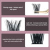 Picture of QUEWEL Cluster Lashes 72 Pcs Wide Stem Individual Lashes C/D Curl 8-16mm Length DIY Eyelash Extension False Eyelashes Soft for Personal Makeup Use at Home (honey01-D-12)