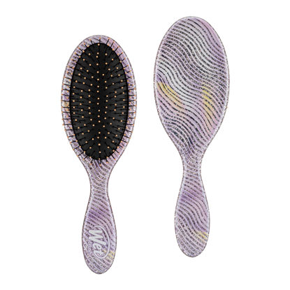 Picture of Wet Brush Original Detangling Brush, Purple (Digital Daydream) - Detangler Brush with Soft & Flexible Bristles - Detangling Brush for Curly Hair - Tangle-Free Brush for Straight, Thick, & Wavy Hair