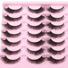 Picture of False Lashes Natural Look Fluffy Faux Mink Eyelashes Wispy Fox Eye Lashes That Look Like Extensions 3D Mink Lashes Natural Strip Lashes Pack by Kiromiro 14 Pairs