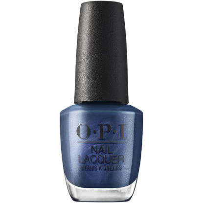 Picture of OPI Nail Lacquer, Opaque & Dark Pearl Finish Blue Nail Polish, Up to 7 Days of Wear, Chip Resistant & Fast Drying, Fall 2023 Collection, Big Zodiac Energy, Aquarius Renegade, 0.5 fl oz