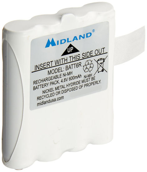 Picture of Midland - AVP8 Rechargeable Battery Packs for Midland - Nickel Metal Hydride Battery Packs for LXT Series GMRS Radios - Pair