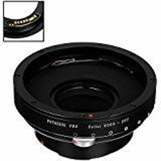 Picture of Fotodiox Pro Lens Mount Adapter Compatible with Rollei 6000 (Rolleiflex) Series Lenses to Canon EOS (EF, EF-S) Mount D/SLR Camera Body - with Gen10 Focus Confirmation Chip and Built-in Aperture Iris