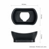 Picture of Kiwifotos Long Soft Viewfinder Eyecup Eyepiece for Fuji Fujifilm X-T5 X-T4 X-T3 X-T2 X-T1 X-H1 X-H2 X-H2S XT5 XT4 XT3 XT2 GFX 50S II GFX100S GFX100 Camera,Replace Fujifilm EC-XT L,EC-GFX,EC-XHW Eyecup