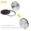 Picture of NiSi 77mm Metal Stack Caps | Protection Cap for Lens Filters with 77mm Front and Back Threading | Stack and Protect Multiple Circular Lens Filters