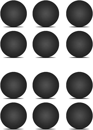 Picture of LeFix 12 x Rubber Silicone Feet Dot(Diameter:0.575inch/14.6mm) with Adhesive,Compatible with DELL,Asus,Lenovo,HP Laptop,Computer Case,Keyboard Riser,Appliance Feet,Multipe Purpose(Black)