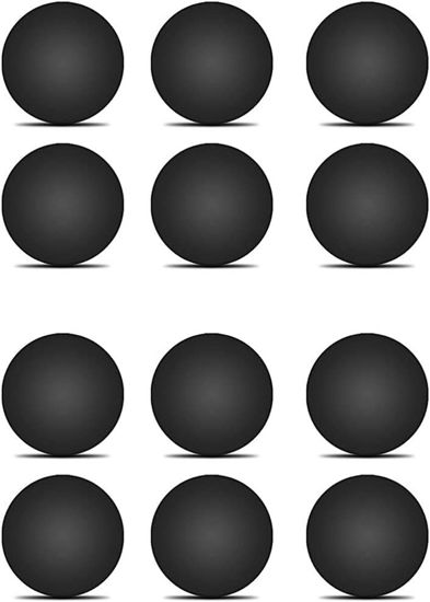 Picture of LeFix 12 x Rubber Silicone Feet Dot(Diameter:0.575inch/14.6mm) with Adhesive,Compatible with DELL,Asus,Lenovo,HP Laptop,Computer Case,Keyboard Riser,Appliance Feet,Multipe Purpose(Black)