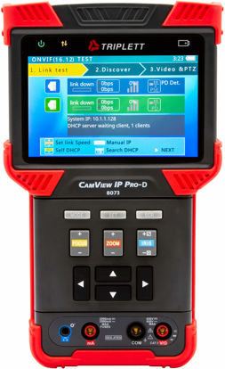 Picture of Triplett 8073 CamView IP Pro-D CCTV Camera Tester with Built-in DHCP Server - IP, AHD 2.0, HD-TVI 3.0, HD-CVI 3.0