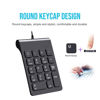 Picture of USB Number Pad Numpad Numeric Keypad 18 Key Number Keypad Mini Keyboard for Laptop PC Computer Notebook Accessories Industrial Financial Tax Accounting Office Tool Gadgets