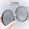 Picture of K&F Concept Magnetic 55mm Polarizing Filter+ Magnetic Basic Ring Kit Waterproof Scratch Resistant Circular Polarizer Filter with 28 Multi-Coatings for Camera Lens (Nano-X Series)