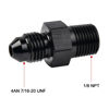 Picture of EVIL ENERGY 4AN Male Flare to 1/8" NPT Pipe Fitting Adapter Aluminum Straight Black 2PCS