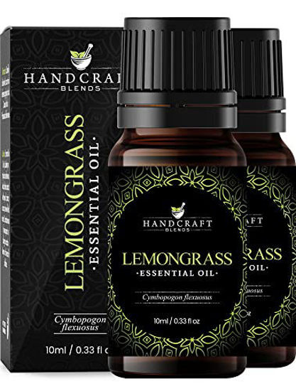 Picture of Handcraft Lemongrass Essential Oil - 100% Pure and Natural - Premium Therapeutic Essential Oil for Diffuser and Aromatherapy - 0.33 Fl Oz - Pack of 2