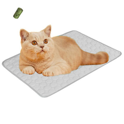 Picture of MICROCOSMOS Summer Cooling Mat & Sleeping Pad- Water Absorption Top, Materials Safe, Easy Carry, EZ Clean. Keep Cooling for Pets, Kids and Adults.（Small