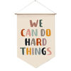 Picture of We Can Do Hard Things Wall Hanging, Classroom Wall Decor, Positive Quotes, Kids Affirmation, Kids Room Wall Hanging Banners, Positive Classroom Decor, Playroom Wall Decor