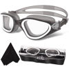 Picture of WIN.MAX Polarized Swimming Goggles Swim Goggles Anti Fog Anti UV No Leakage Clear Vision for Men Women Adults Teenagers (Transparent Black&White/Non-polarized/Clear Lens)