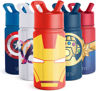 Picture of Simple Modern Marvel Iron man Kids Water Bottle with Straw Lid | Insulated Stainless Steel Reusable Tumbler Gifts for School, Toddlers, Boys | Summit Collection | 14oz, Iron Man Red Snapper