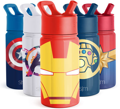Simple Modern Marvel Avengers Water Bottle with Straw Lid | Insulated  Stainless Steel Reusable Tumbler Gifts for Teenagers, Men | Summit  Collection 