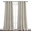 Picture of NICETOWN Natural Room Darkening Curtains 108" Long for Boho Farmhouse Home Decoration, 55" Wide, Set of 2, Window Treatment Total Privacy Drape Panels for Bedroom Living Room Guest Room