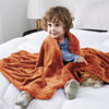 Picture of Bedsure Kids Blanket for Girls and Boys - Soft Cozy Throw Blankets for Kids Bed, Cute Small Travel Blanket, 43x55 Inches, Burnt Orange