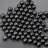 Picture of LPBeads 100PCS 8mm Natural Black Obsidian Beads Gemstone Round Loose Beads for Jewelry Making with Crystal Stretch Cord