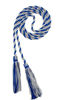 Picture of Graduation Honor Cord - Royal/Gray/White - Every School Color Available - Made in USA - by Tassel Depot