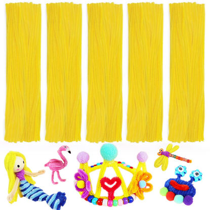 Picture of Pipe Cleaners, Pipe Cleaners Craft, Arts and Crafts, Crafts, Craft Supplies, Art Supplies (Yellow)…