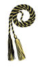 Picture of Graduation Honor Cord - Black/Maize - Every School Color Available - Made in USA - by Tassel Depot