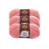 Picture of Lion Brand 24/7 Cotton Yarn, Yarn for Knitting, Crocheting, and Crafts, Pink, 3 Pack