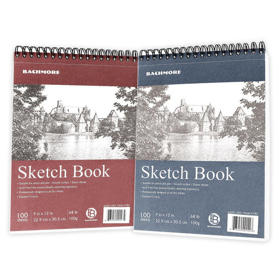 9x12 Sketch Book,Durable and Thick Acid Free Hard Cover Sketch