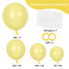 Picture of RUBFAC 129pcs Pastel Yellow Balloons Different Sizes 18 12 10 5 Inches Light Yellow Balloons for Happy Birthday Wedding Anniversary Baby Shower Garland Arch Party Decoration