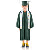 Picture of Foaincore 2023 Year Preschool and Kindergarten Graduation Gown Cap Tassel Set with 2023 Charm Printed Stole for Kid Grad Gift (Dark Green, 36)