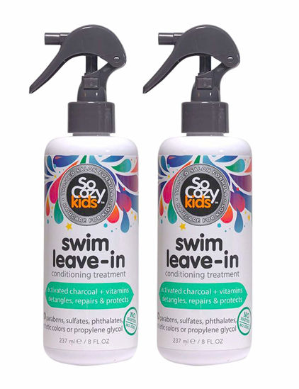 Picture of SoCozy Socozy Swim Spray Leave-in Treatment & Conditioner for Kids Hair Protects and Repairs Pool/sun/salt Damage 8 Fl Ounce No Parabens, Sulfates, Synthetic Colors or Dyes, (Pack Of 2)