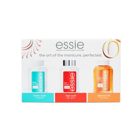 Picture of essie nail care, Protect Your Mani Kit, base coat & high-shine top coat, 8-free vegan, 1 kit