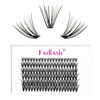 Picture of Cluster Lashes 30D DIY Eyelash Extension D Curl Individual Lashes Cluster Faux Mink Black 120pcs Eyelash Clusters Premade Fans Volume Lashes Makeup (30D-0.07-D, 12mm)